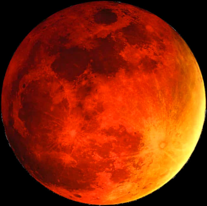 Blood Moon Lunar Eclipse PNG image