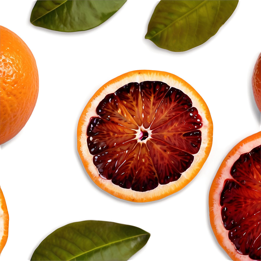 Blood Orange Close-up Png 2 PNG image