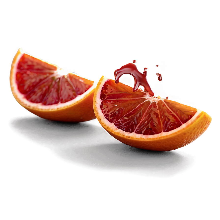 Blood Orange Wedge Png 06252024 PNG image