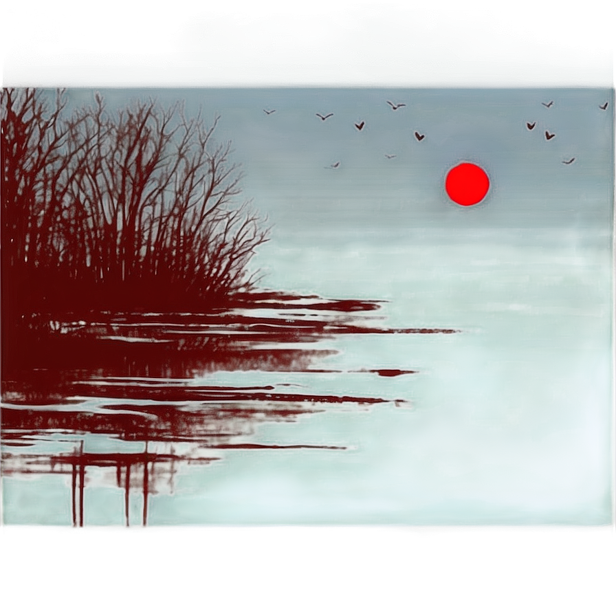 Blood Pool Under Moonlight Png Yqt PNG image