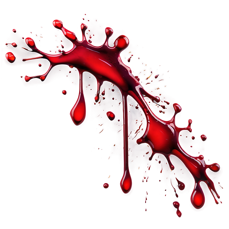 Blood Red Splat Design Png Msk20 PNG image