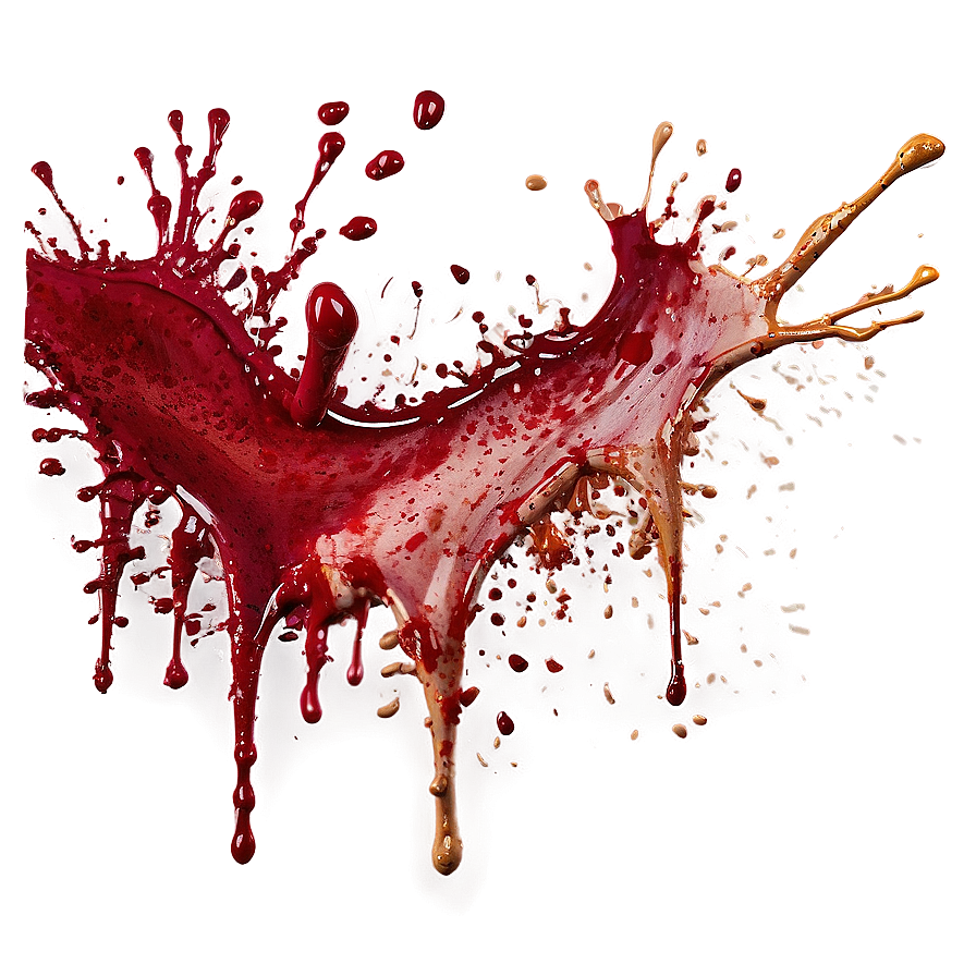 Blood Splatter Clipart Transparent 05262024 PNG image