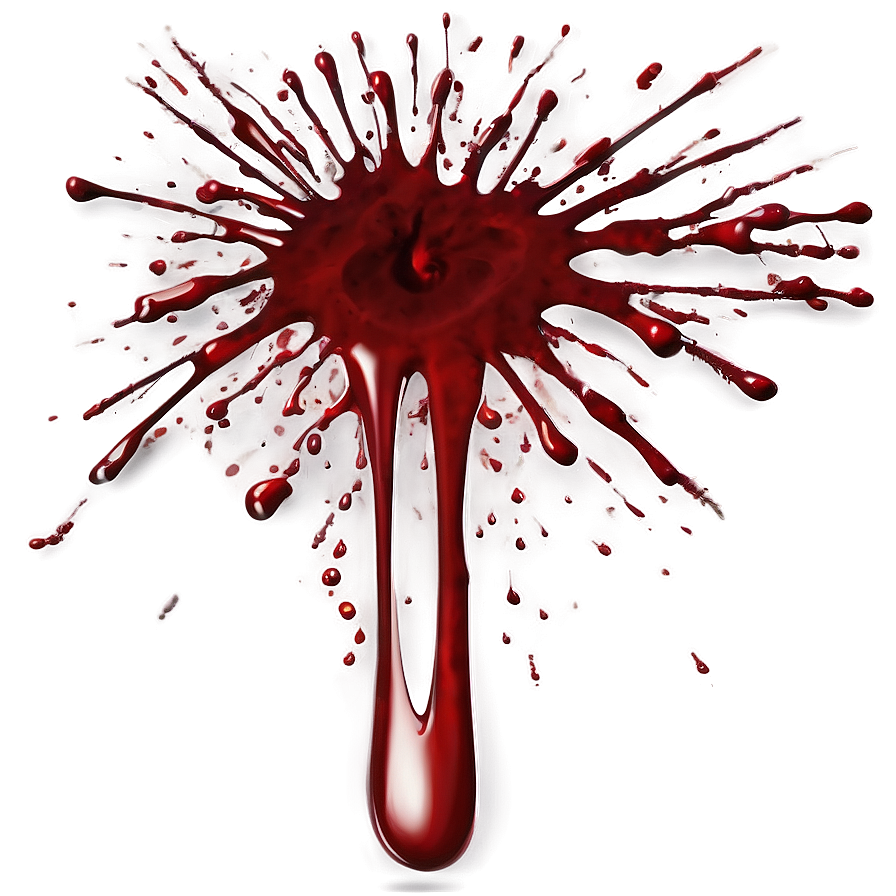 Blood Splatter For Thriller Projects Png 04302024 PNG image