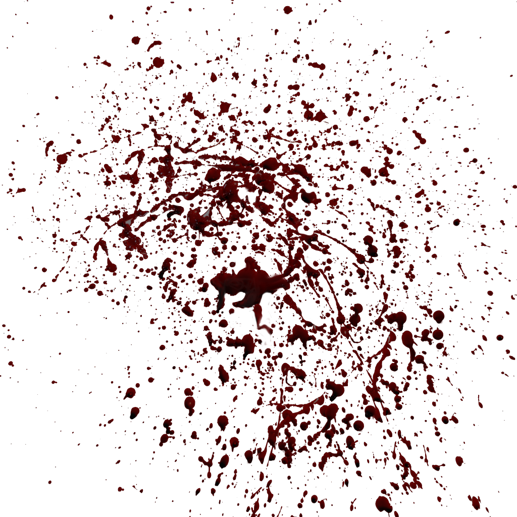 Blood Splatter Patternon Blue Background PNG image