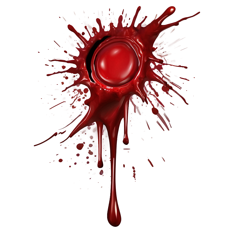 Blood Splatter Png For Design 05262024 PNG image