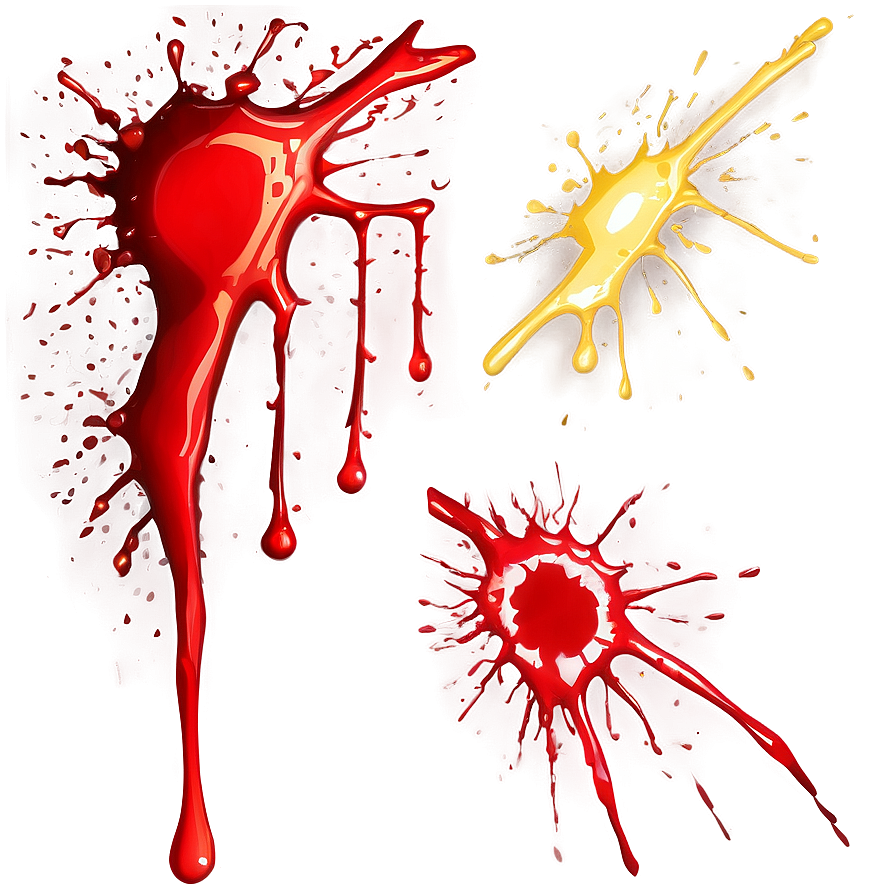 Blood Splatter Png For Design 05262024 PNG image