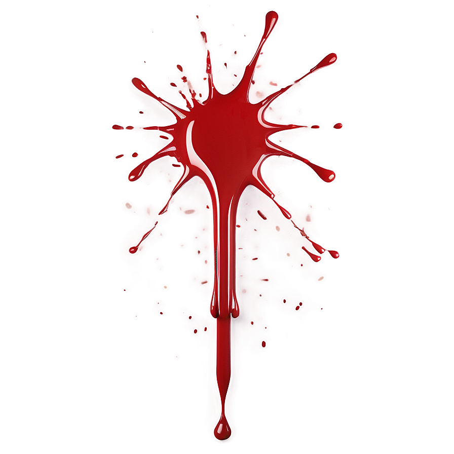 Blood Splatter Transparent Decoration 05262024 PNG image