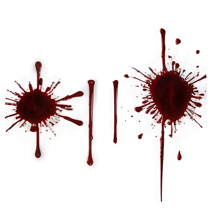 Blood Splatter Transparent For Film Editing 05262024 PNG image