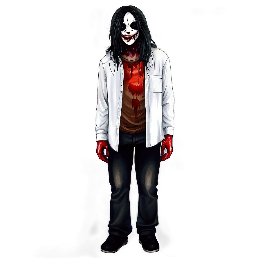 Bloodied Jeff The Killer Appearance Png 06252024 PNG image