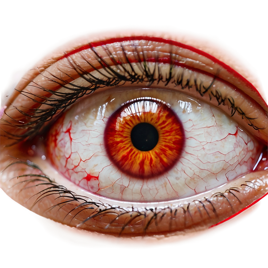 Bloodshot Eye Symptoms Representation Png Qds40 PNG image