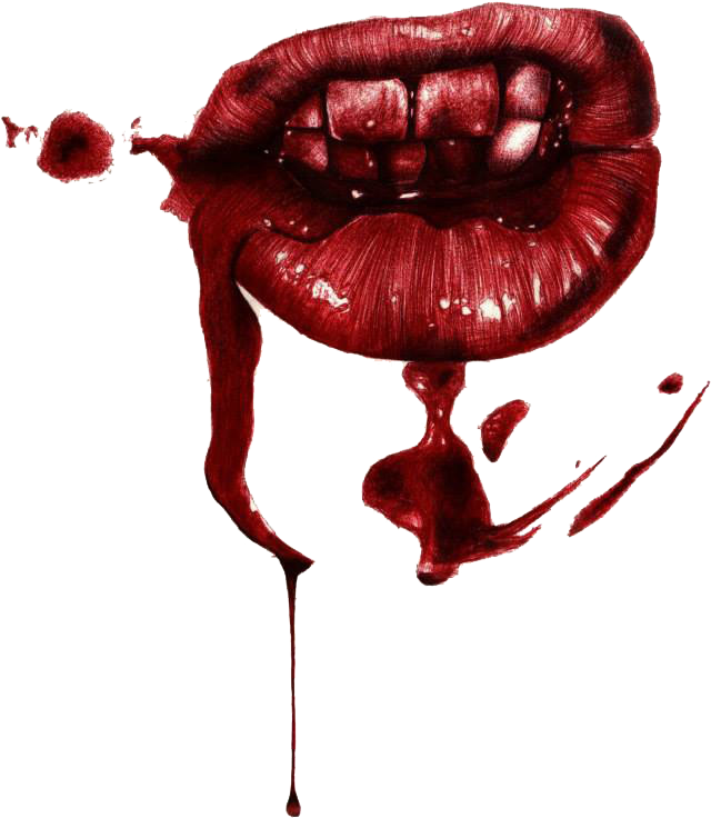 Bloody Lips Artwork PNG image