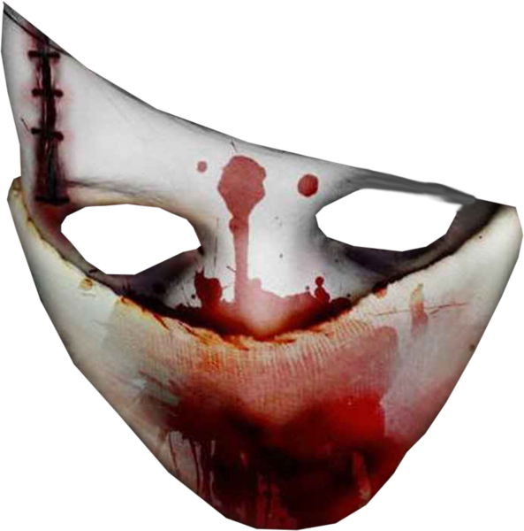 Bloody Phantom Mask PNG image