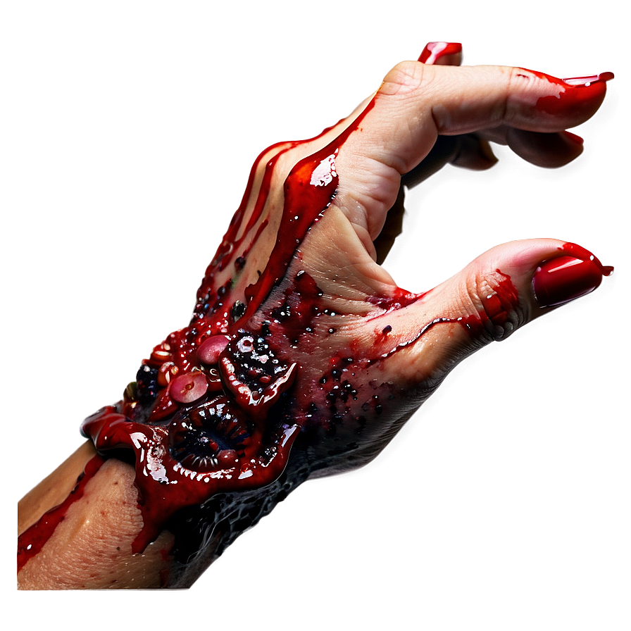 Bloody Zombie Hand Png 06122024 PNG image