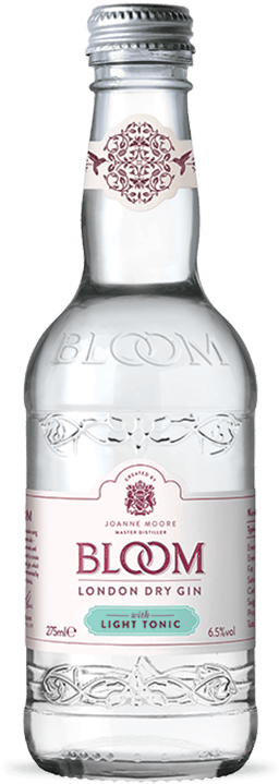 Bloom London Dry Gin Bottle PNG image