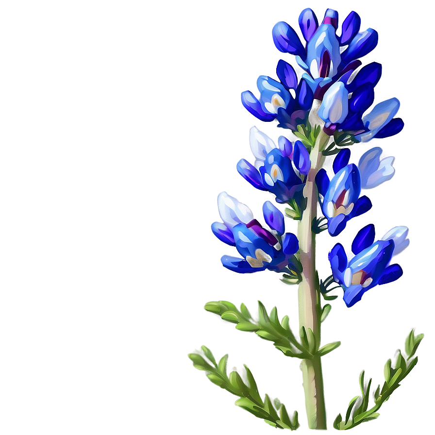 Blooming Bluebonnet Patch Png Fjt PNG image