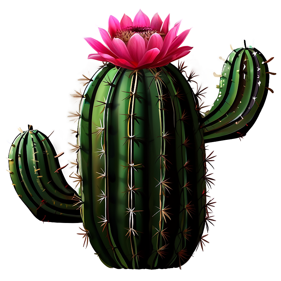 Blooming Cactus Png 04292024 PNG image