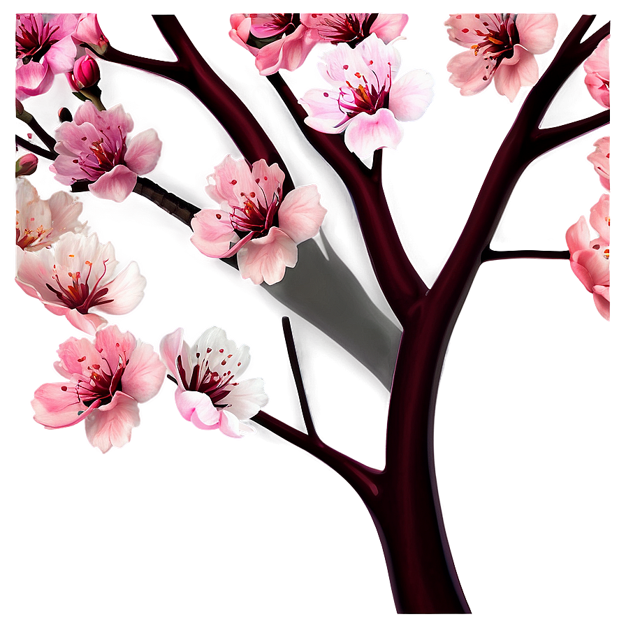 Blooming Cherry Blossoms Png 05212024 PNG image