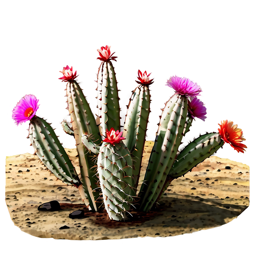 Blooming Desert Cactus Photo Png 05212024 PNG image