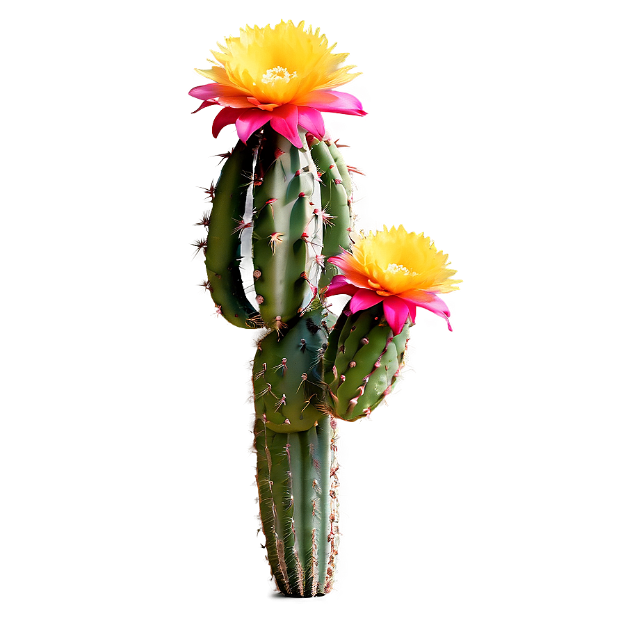 Blooming Mexican Cactus Flowers Png Mcn5 PNG image