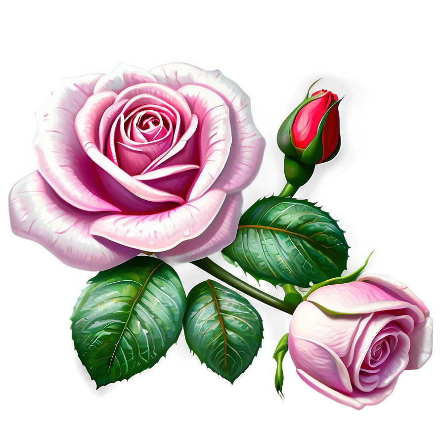 Blooming Rose Clipart Png 06272024 PNG image