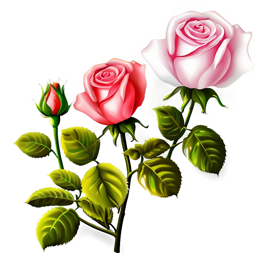 Blooming Rose Clipart Png 06272024 PNG image