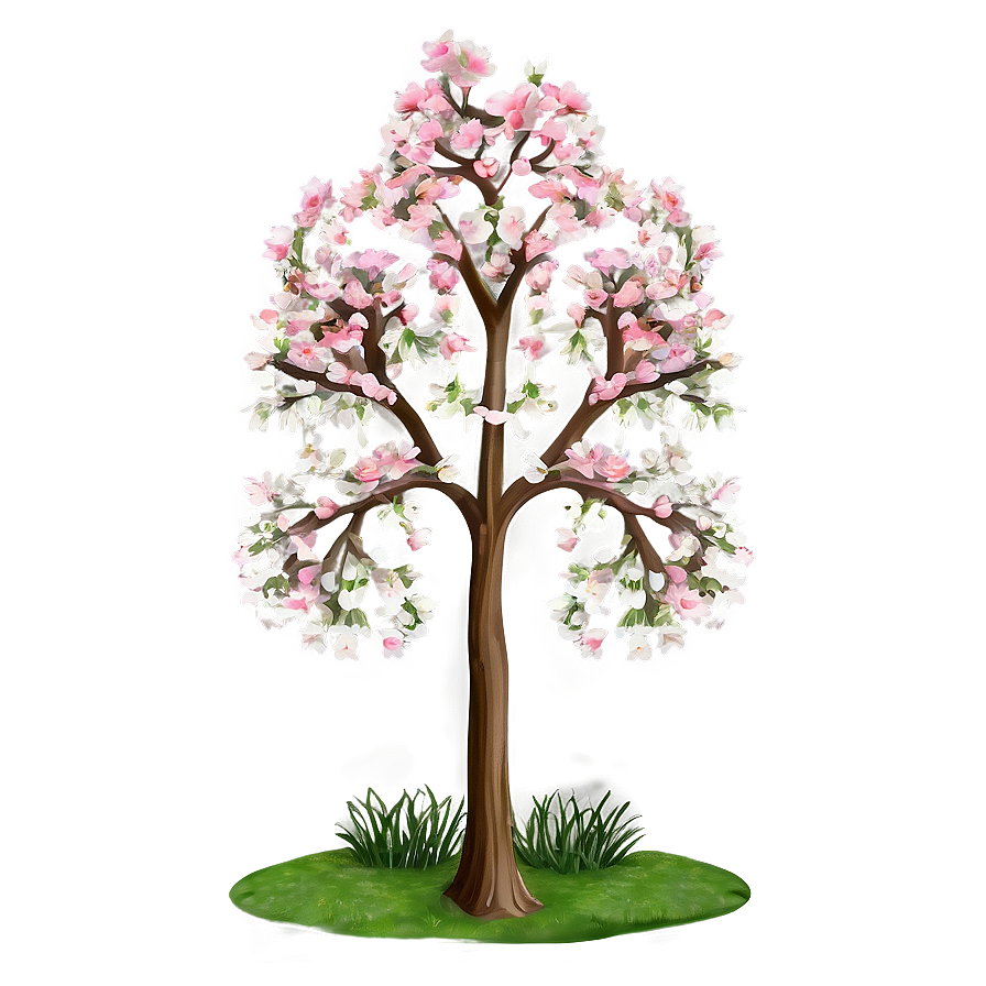 Blooming Spring Tree Png 05212024 PNG image