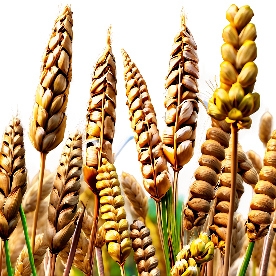 Blooming Wheat Field Spring Png 06252024 PNG image