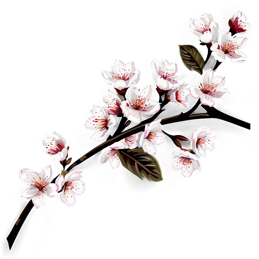 Blossom Print Illustration Png Bfb68 PNG image