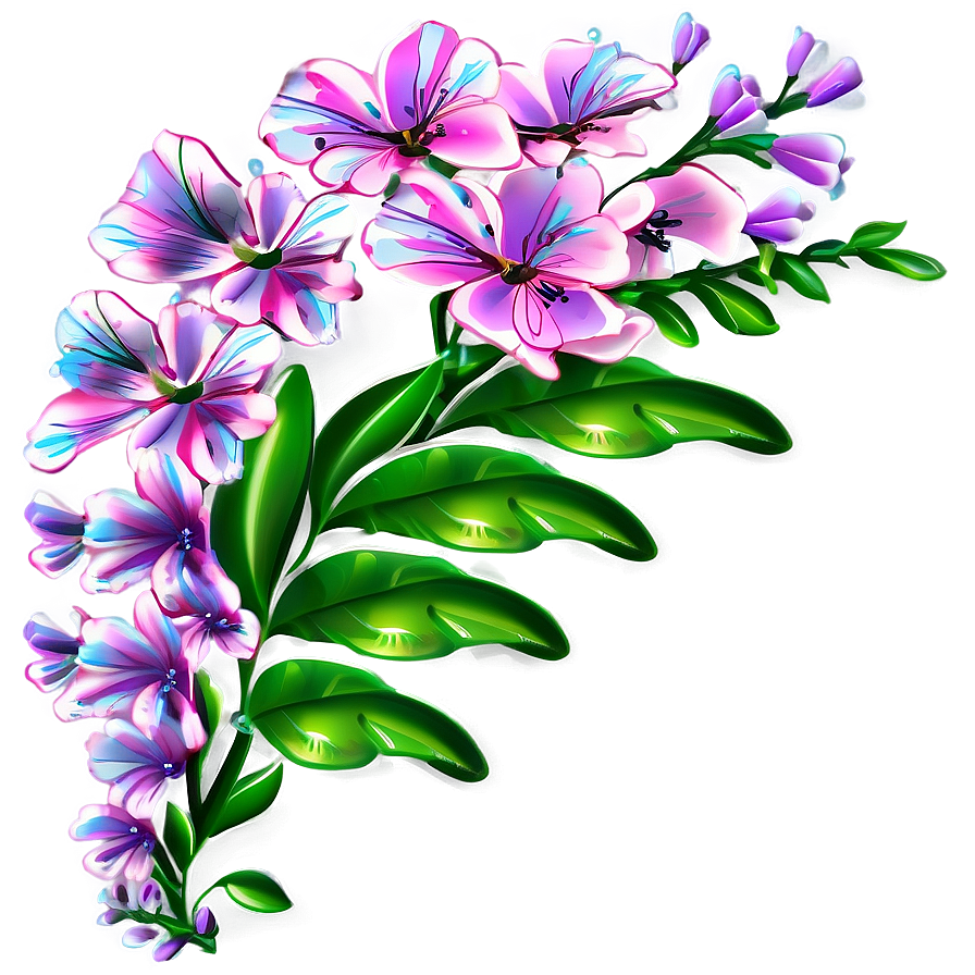 Blossoming Corner Flower Png 94 PNG image