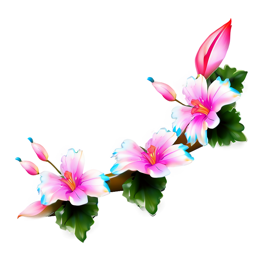 Blossoming Corner Flower Png Pkw63 PNG image