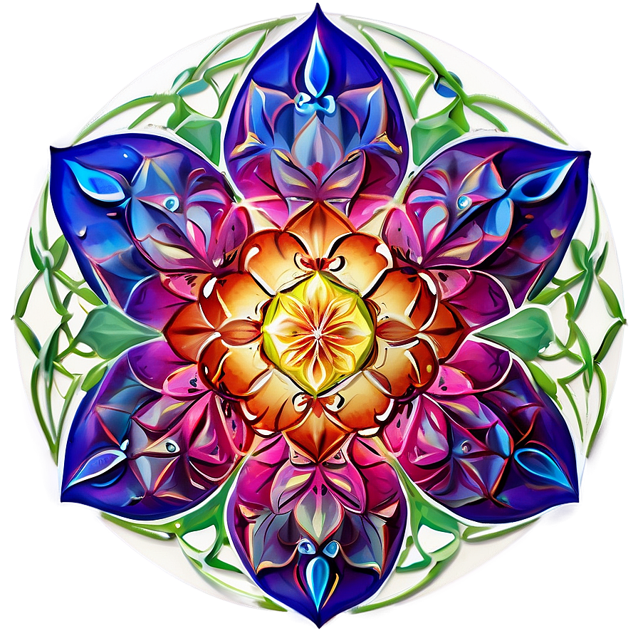 Blossoming Flower Of Life Art Png 06252024 PNG image