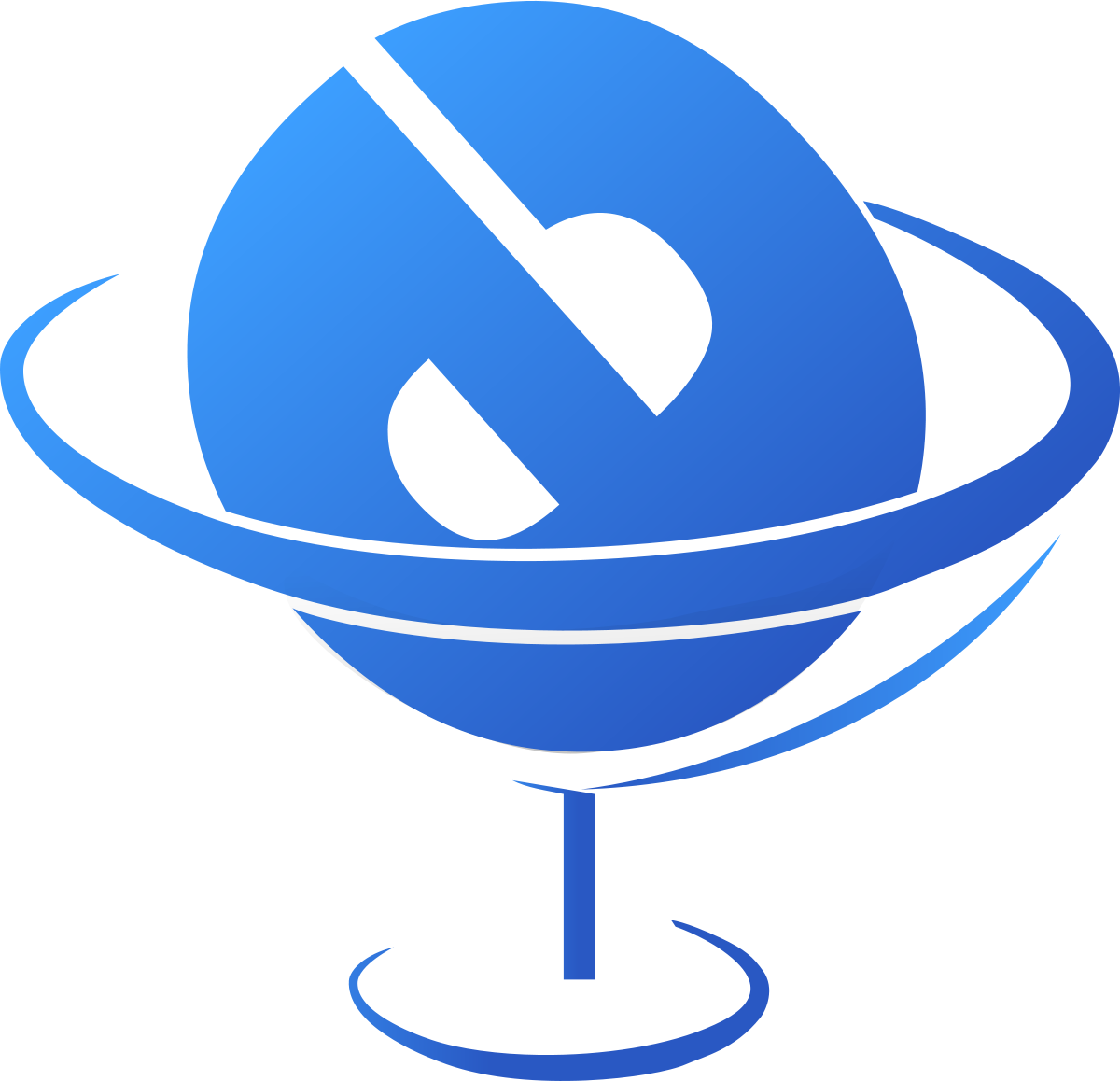 Blue Abstract Globe Logo PNG image