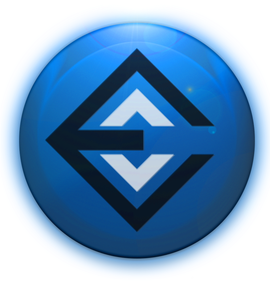 Blue_ Abstract_ Logo_ Button PNG image
