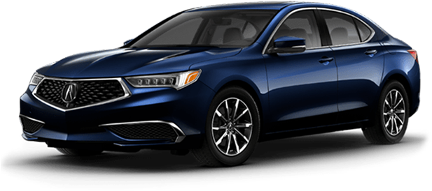 Blue Acura T L X Side View PNG image