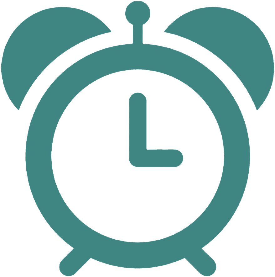 Blue Alarm Clock Icon PNG image