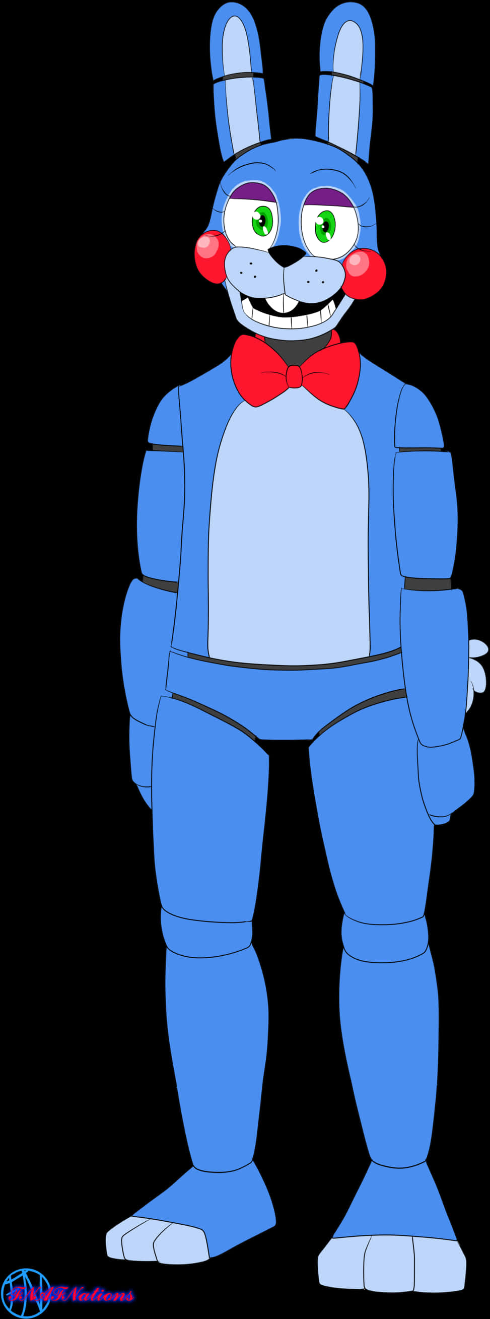 Blue_ Animatronic_ Rabbit_ Character PNG image