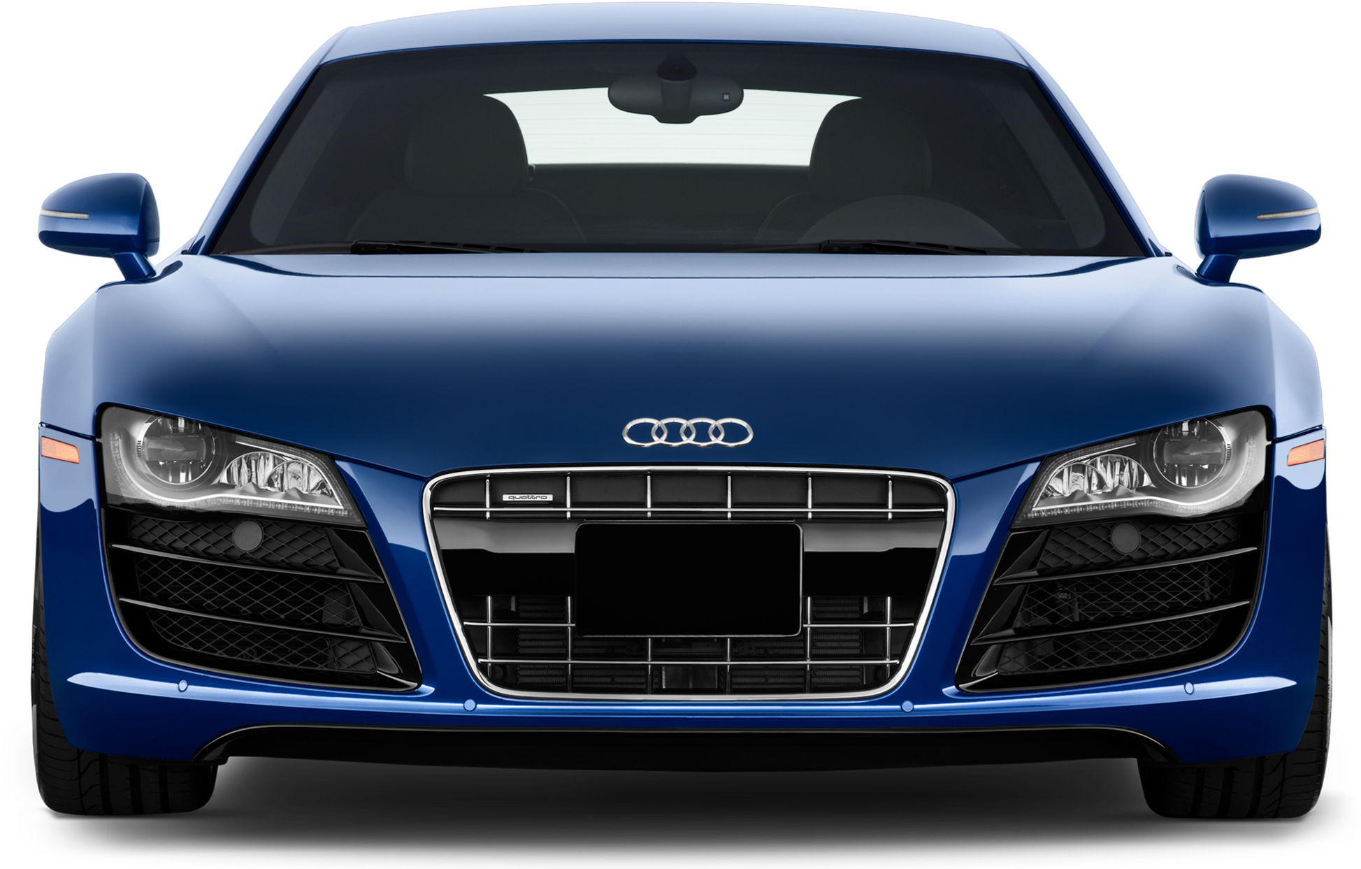 Blue Audi Front View PNG image