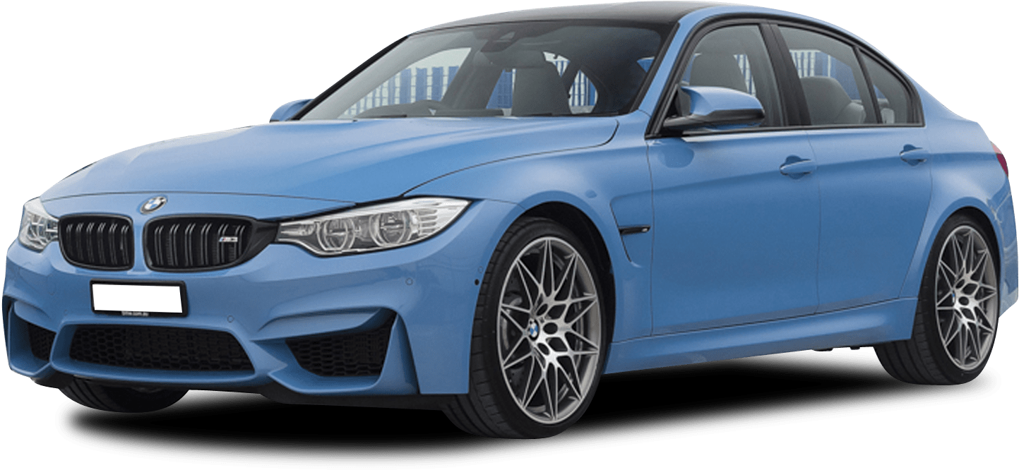 Blue B M W M3 Sedan PNG image