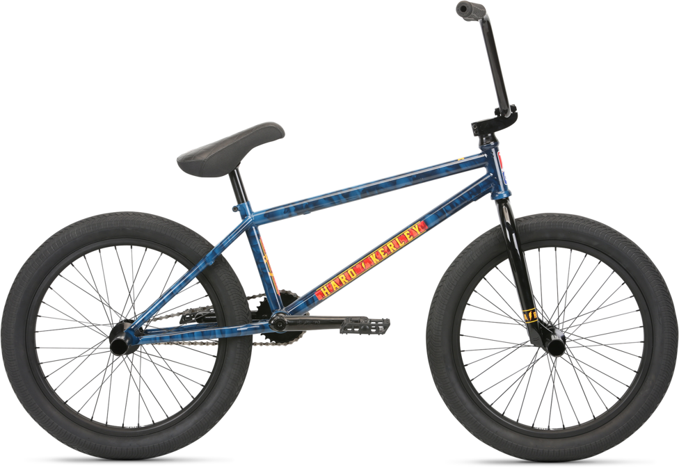 Blue B M X Bike Side View PNG image