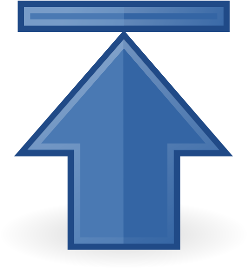Blue Back Arrow Icon PNG image