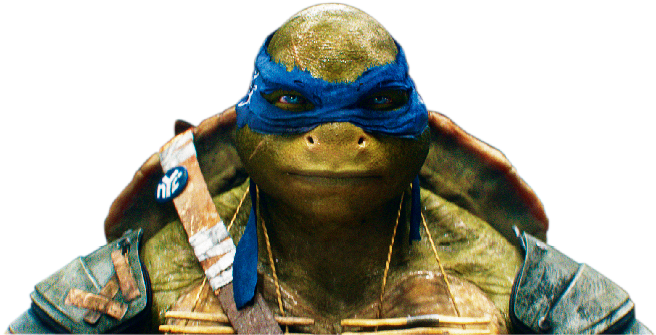 Blue Bandana Ninja Turtle PNG image