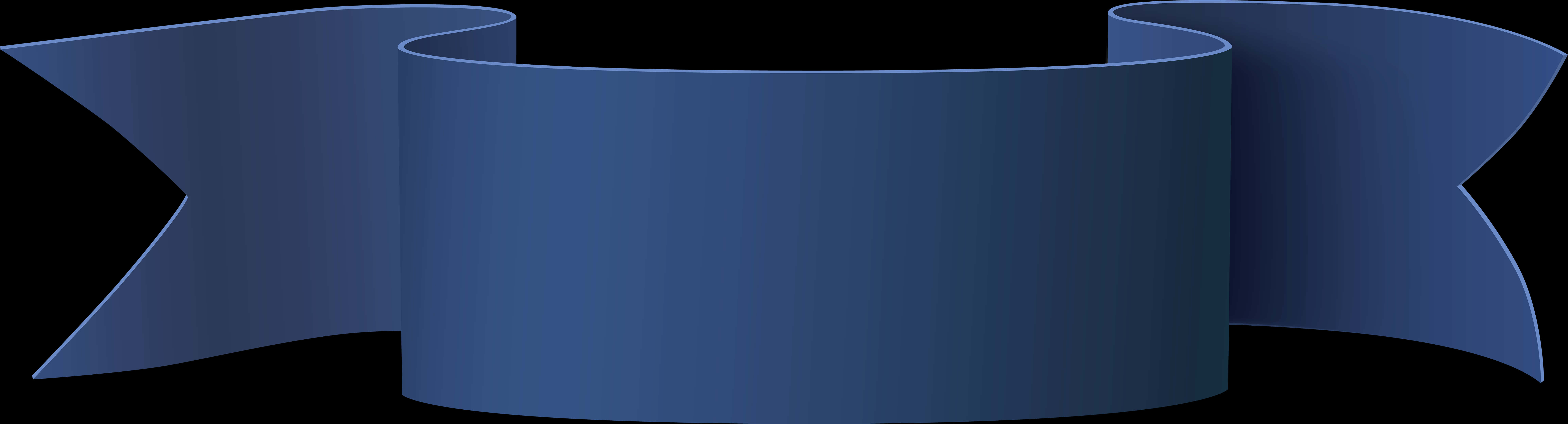 Blue Banner Ribbon Graphic PNG image