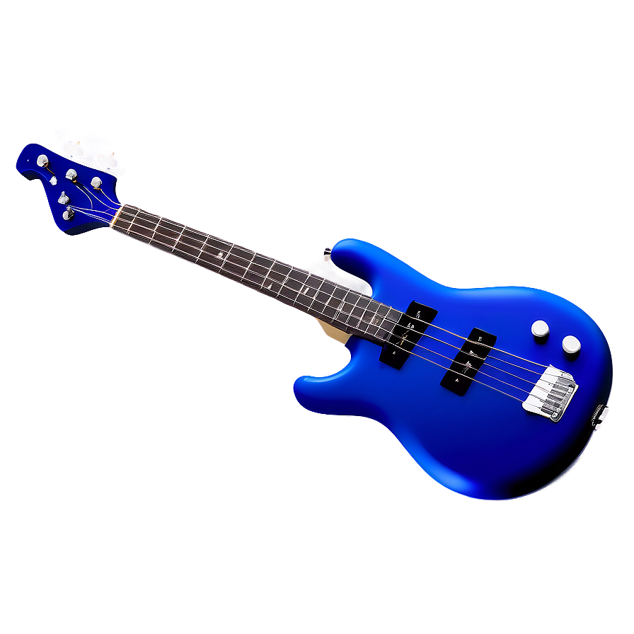 Blue Bass Guitar Png 06202024 PNG image