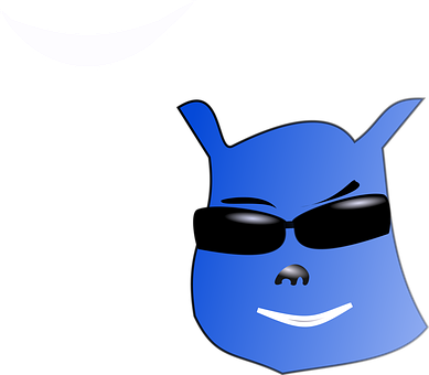 Blue Bear Superhero Cartoon PNG image