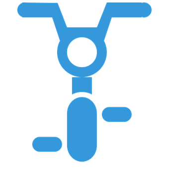Blue Bicycle Icon PNG image