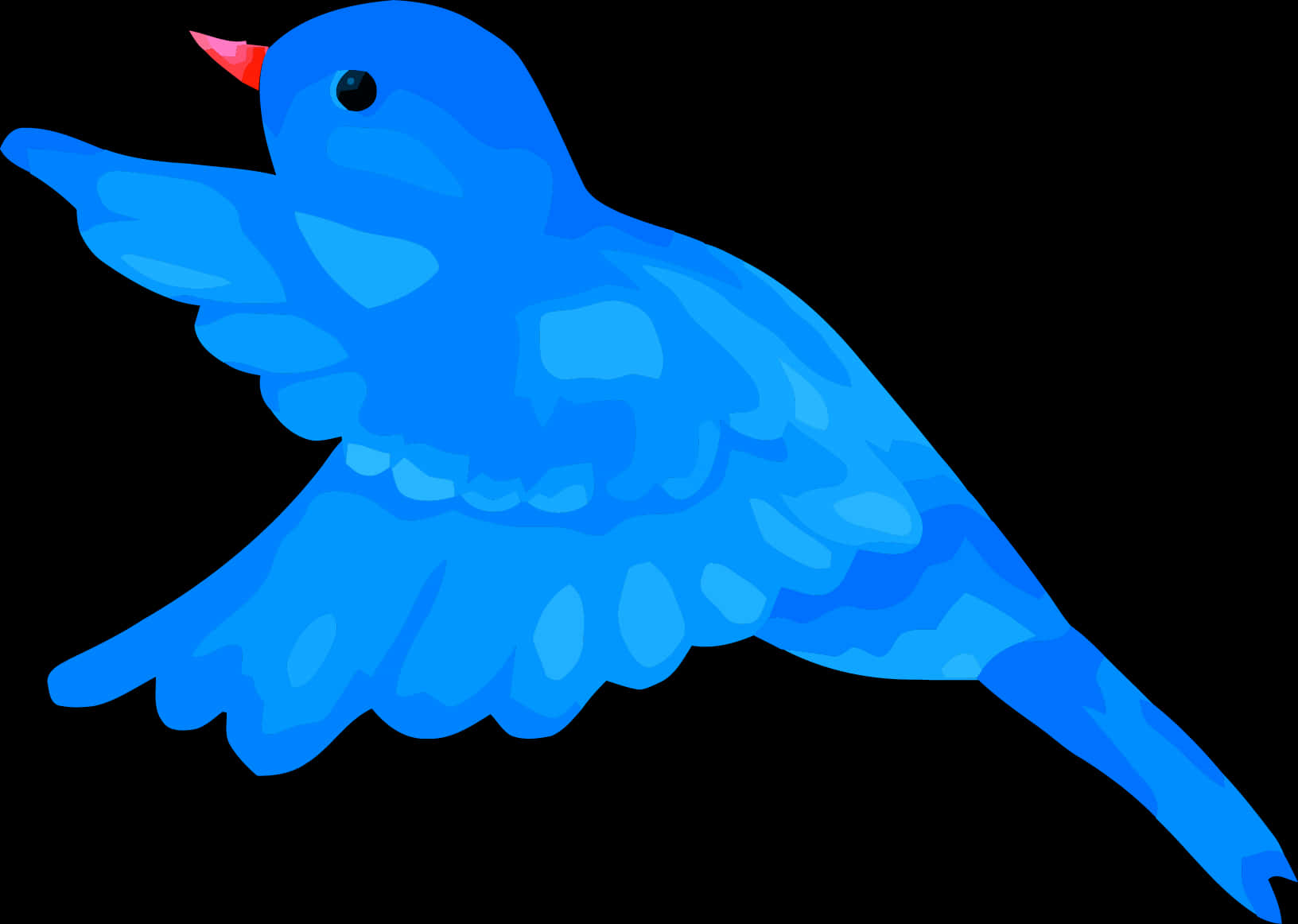 Blue Bird Illustration PNG image