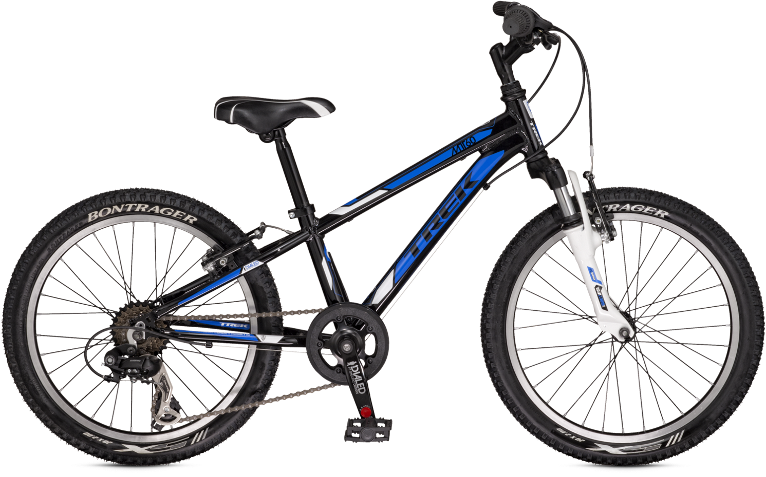 Blue Black Mountain Bike Isolated PNG image