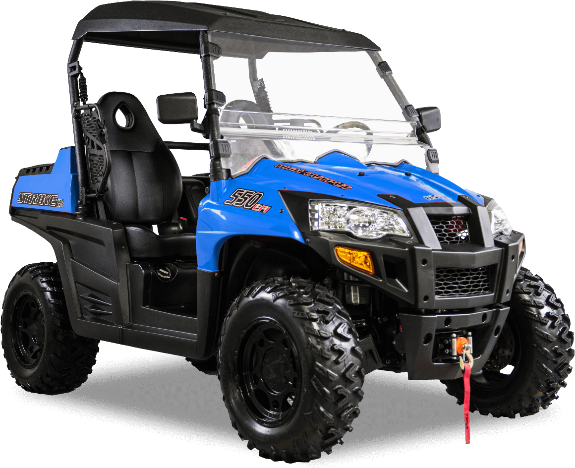 Blue Black Utility A T V PNG image