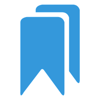 Blue Bookmark Icon PNG image