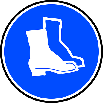 Blue_ Boots_ Sign_ Icon PNG image